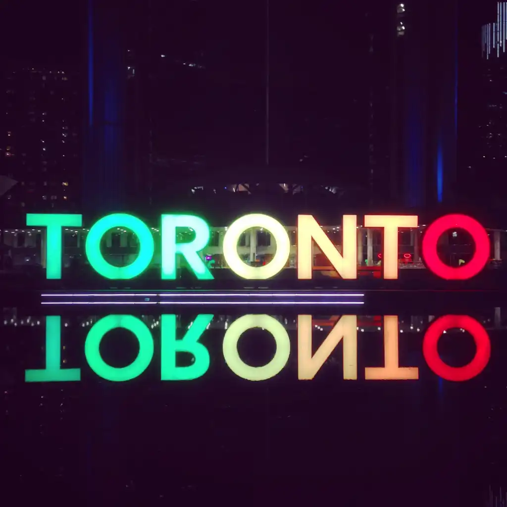 Toronto sign at city hall