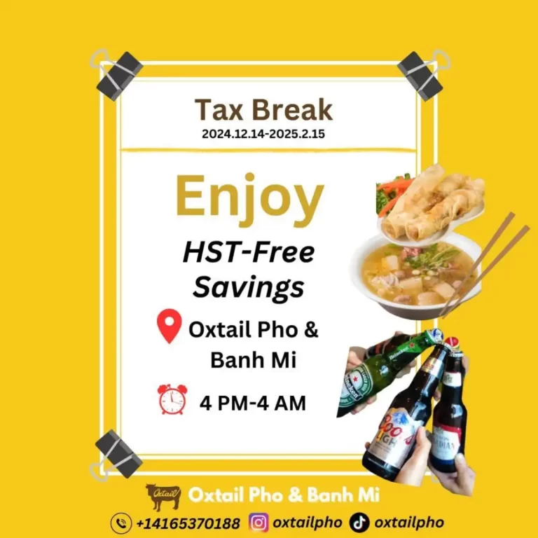 Yellow graphic sign with beers and food