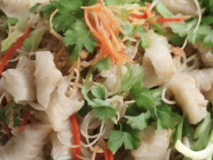 Salad with white tripe