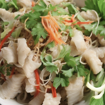 Salad with white tripe