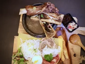 Sizzling Stone Bowl with veggies