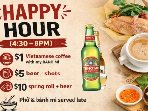 Happy Hour (4:30–8PM)